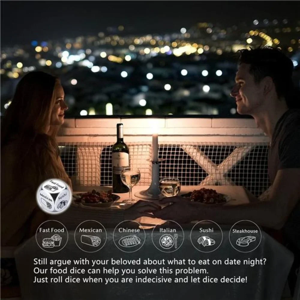 Couple Gifts for Boyfriend Girlfriend‎ Food Decider 11th Anniversary Steel Date